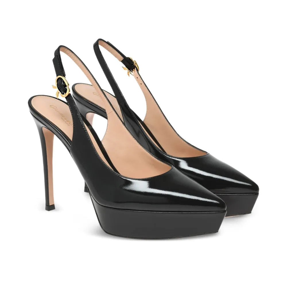 Roger Vivier Belle Vivier Patent Leather Platform Pumps