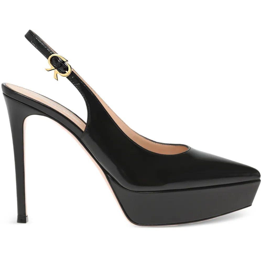 Roger Vivier Belle Vivier Patent Leather Platform Pumps