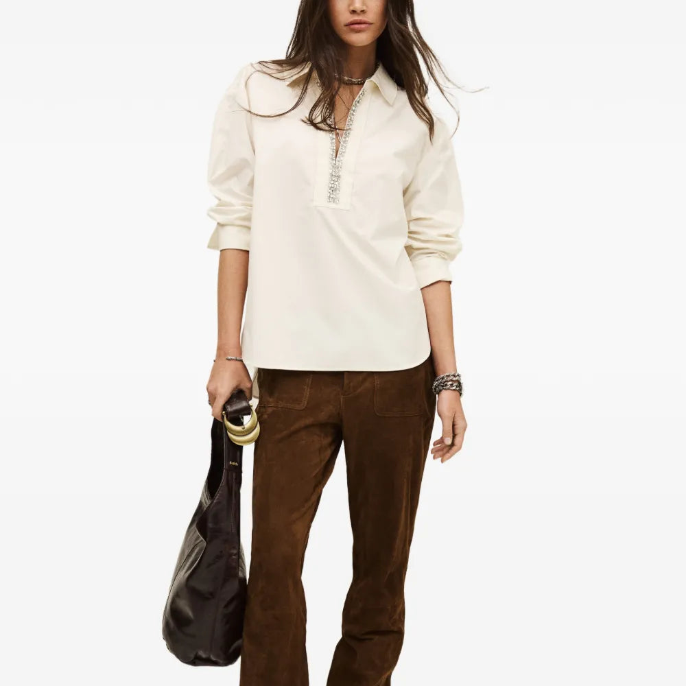 ba&sh Itsey Chain Trim Shirt